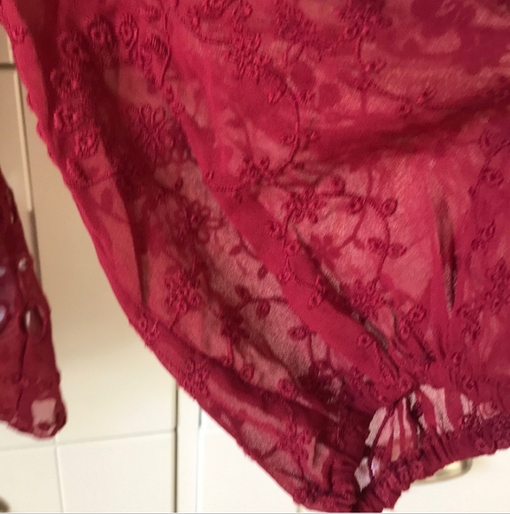 J CREW | Sheer Embroidered Button Shoulder Blouse - Picture 6 of 8